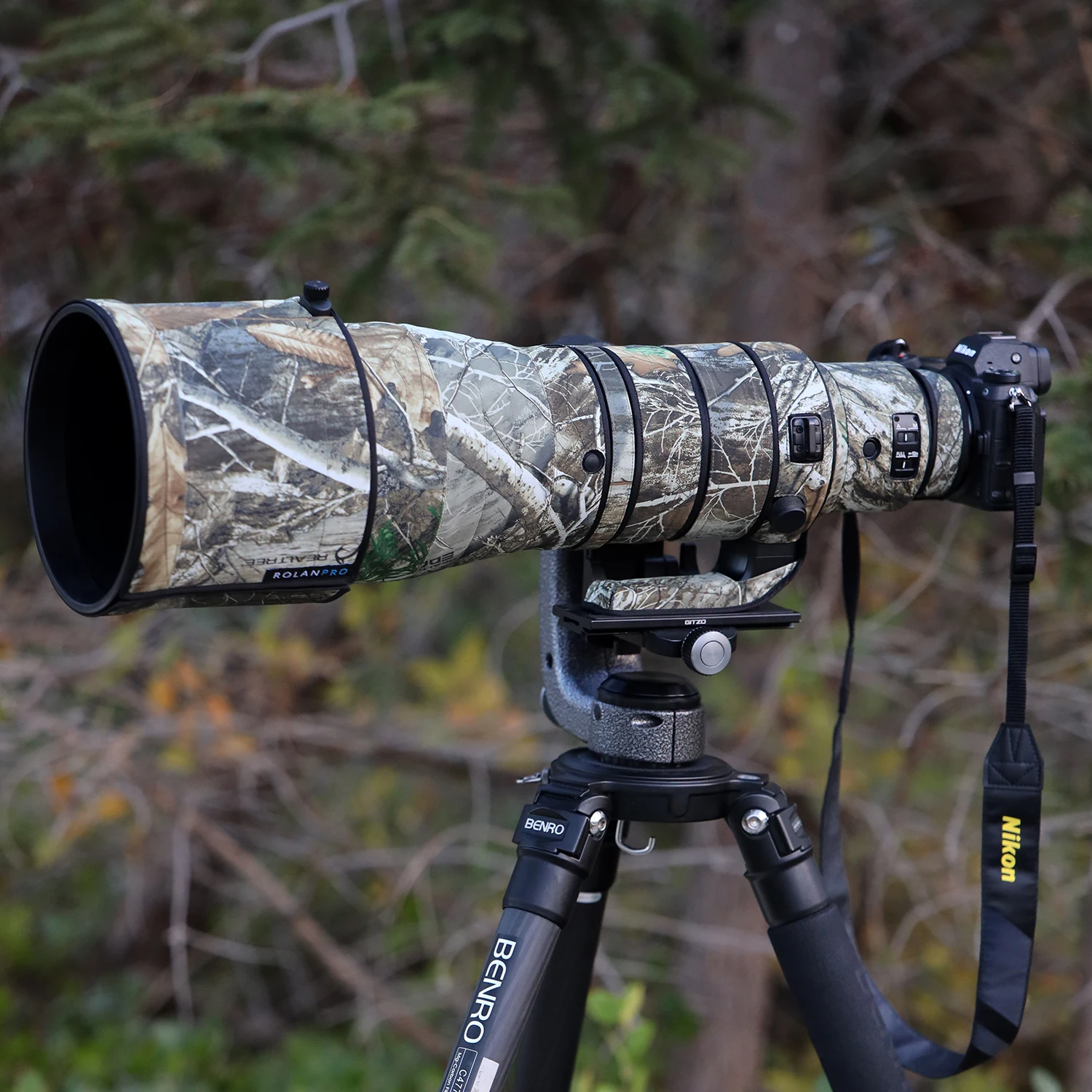 Водонепроницаемый объектив ROLANPRO для Nikon Z 600 мм F4 TC VR S, защитный чехол для объектива, чехол для пистолетов Nikon z 600 f4, камуфляжный