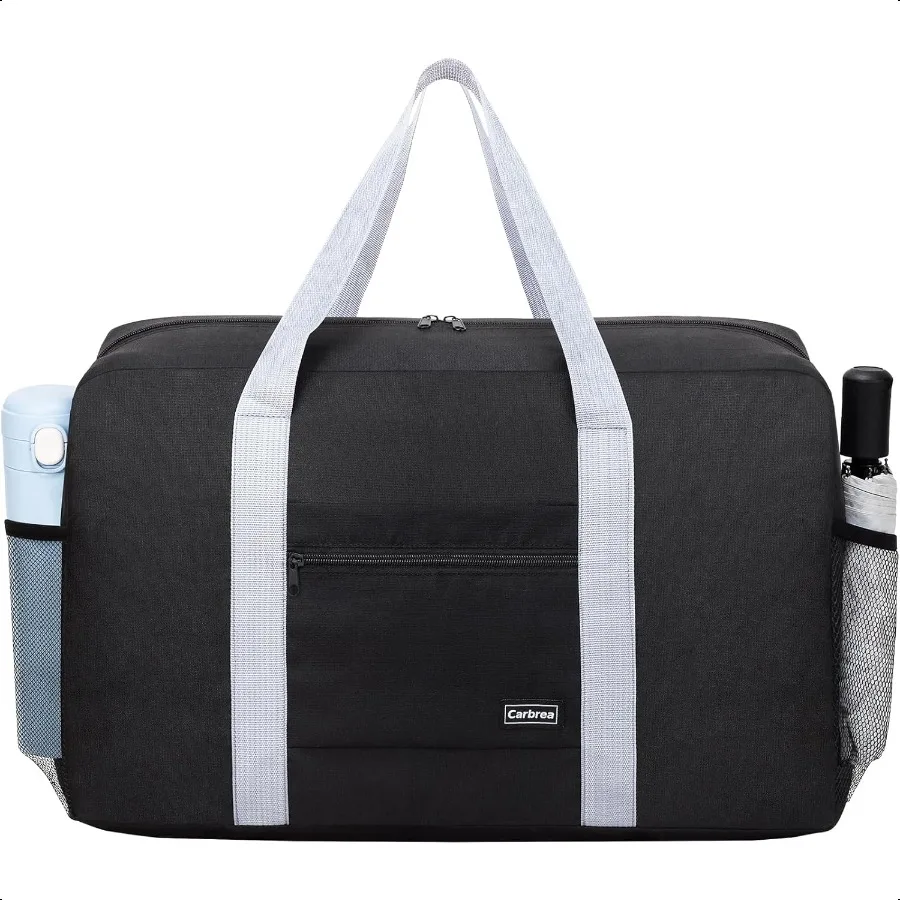 

Carry on Duffle Bag Carry on Bag 22x14x9 Airline Appd 36L Foldable Travel Duffel Bag for Women and Men Black