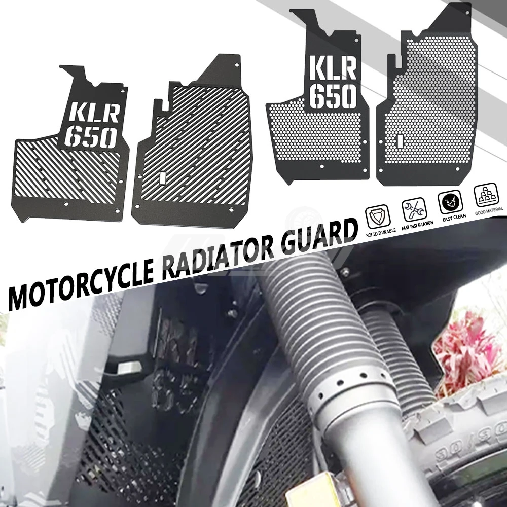 Motorcycle Radiator Guard Grille Covers FOR KAWASAKI KLR650 KLR 650 650/S/ABS/Adventure/Traveler 2022 2023 2024 2025 2026 2027