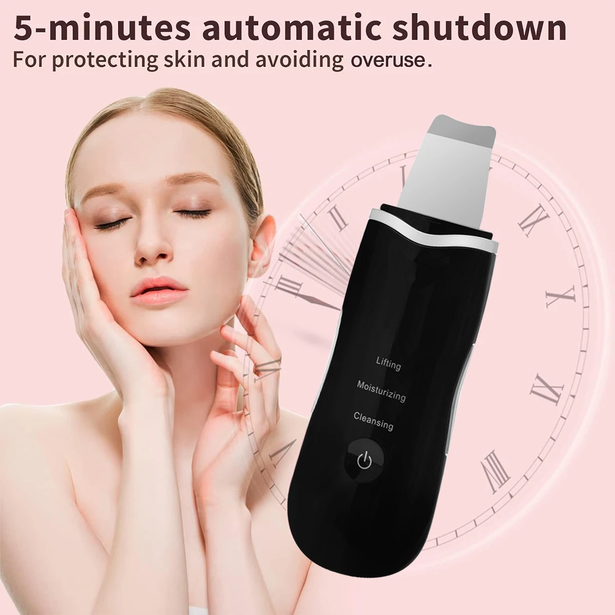 Skin Scrubber Gezichtshuidspatel Gezichtsscrubber Spatel voor diepe reiniging Mee-eterverwijderaar Poriënreiniger met 3-modi