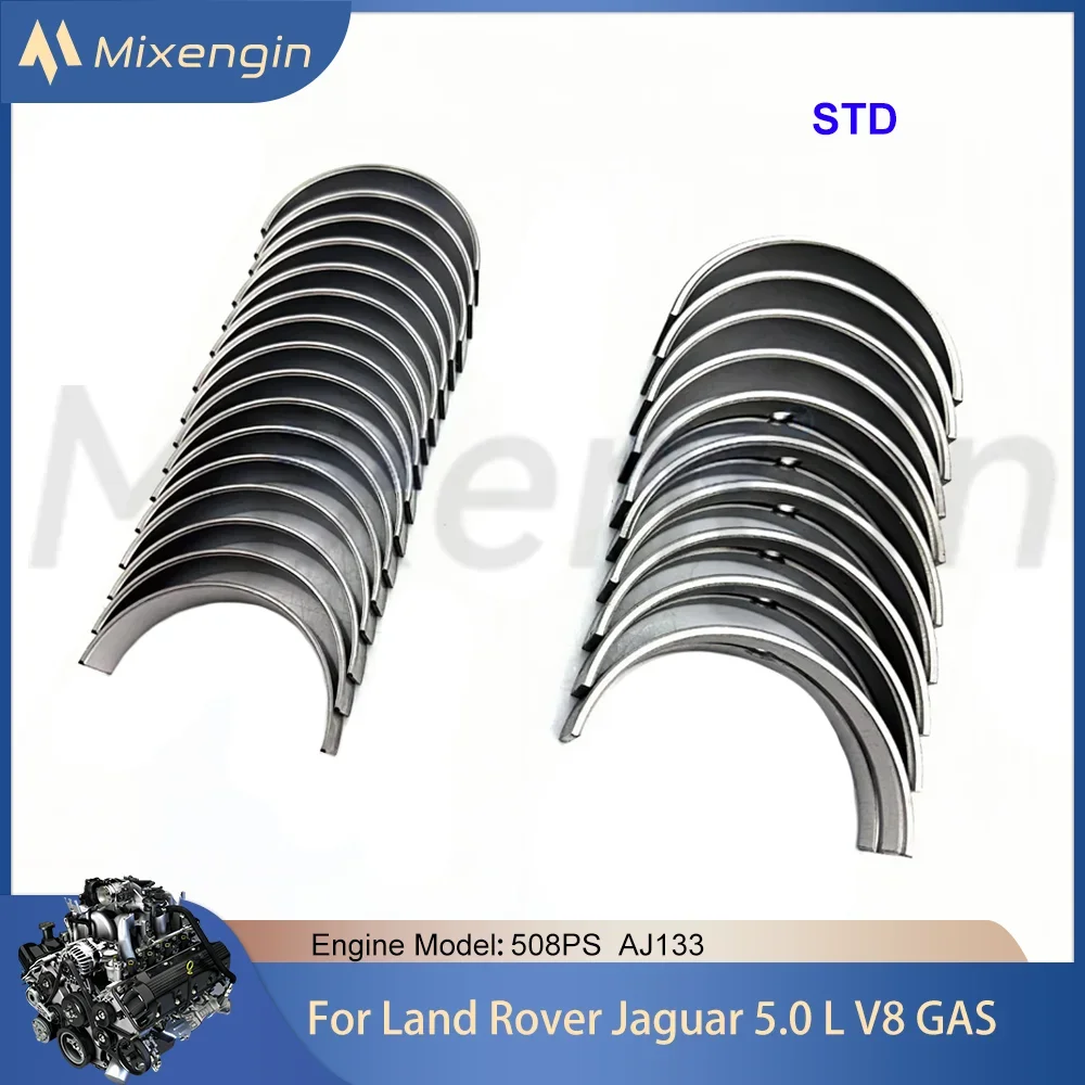 

STD Engine Main & Con rod Bearing Set Kit Fit Land Rover Range Rover LR4 Jaguar XJ XF XK For 5.0L T V8 GAS 508PS AJ133 10-19