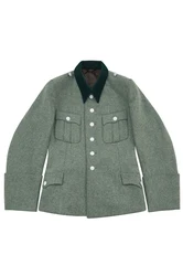 GUWM-029 WWII German Elite M35 Officer Wool Service Tunic Jacket 6 Buttons