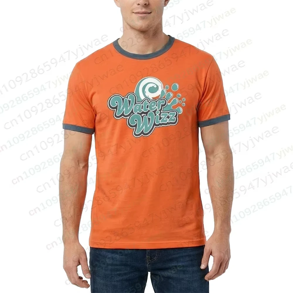 Grow Ups Movie Water Wizz Themed Orange Printed T-Shirt Fashionable Casual Street Top Summer Men'S Women'S Beach T-Shirt