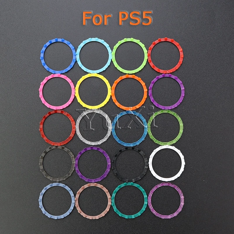 YuXi 1 пара = 2 шт. для контроллера PS5, аналоговые акцентные кольца для большого пальца для Sony Playstation 5 DualSense 5 PS5, сменные аксессуары