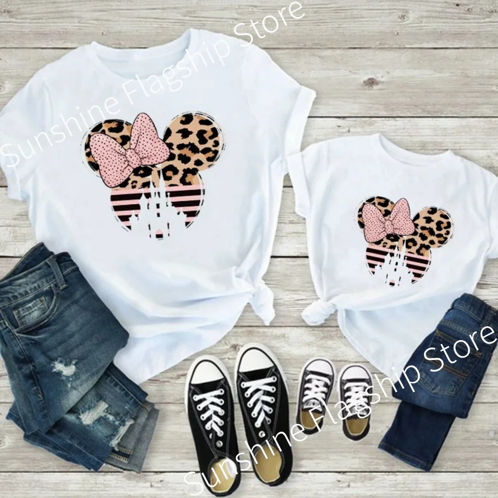 Disney Family Matching T-shirt and Cotton Mouse Shirt Dad Mom Brother Sister Tees Baby Rompers Family Trip Outfits