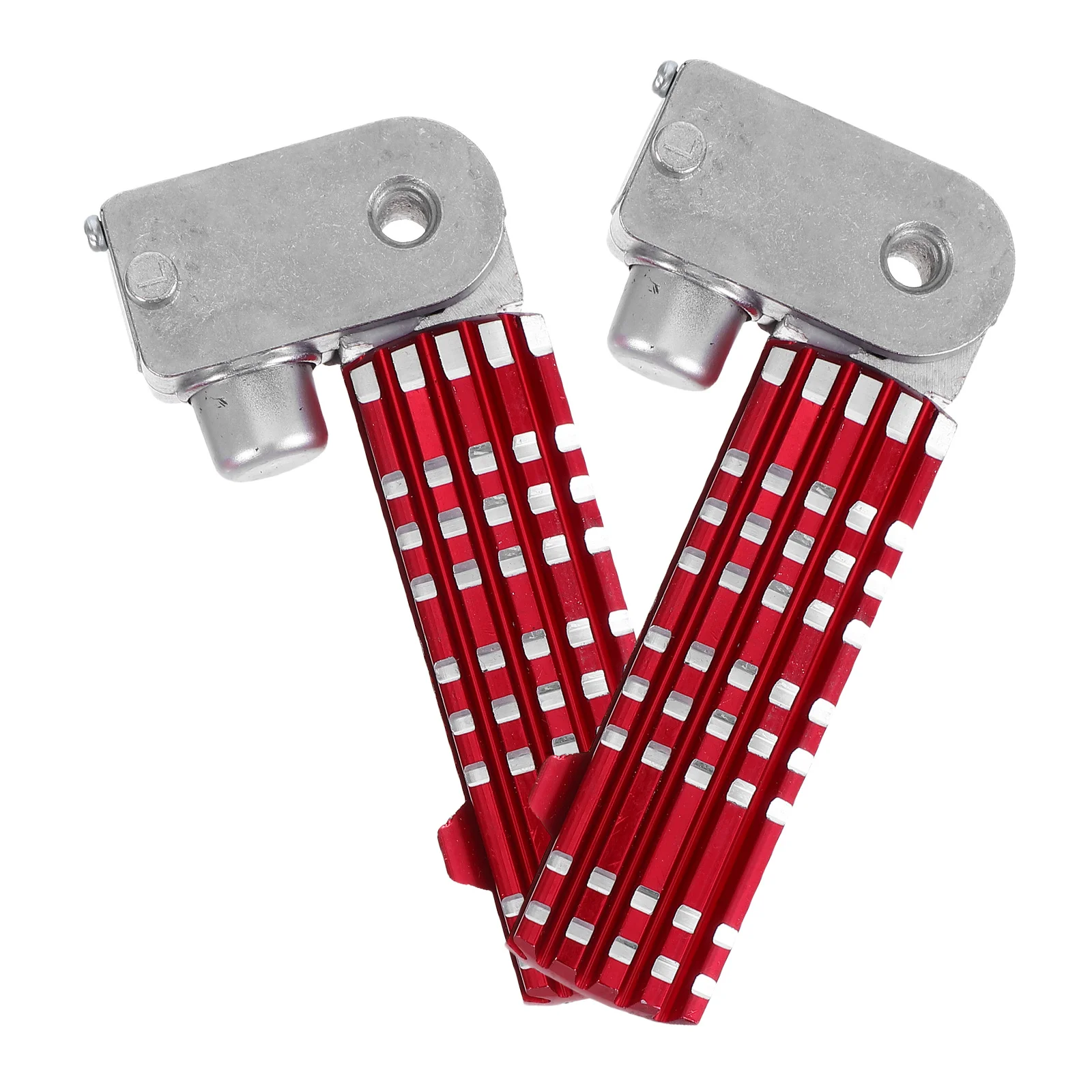 

2Pcs Motorcycle Footpeg Pedals High Strength Aluminum Alloy Quick Folding Sleek Design Comfortable Rest Motorcycle Foot Pegs