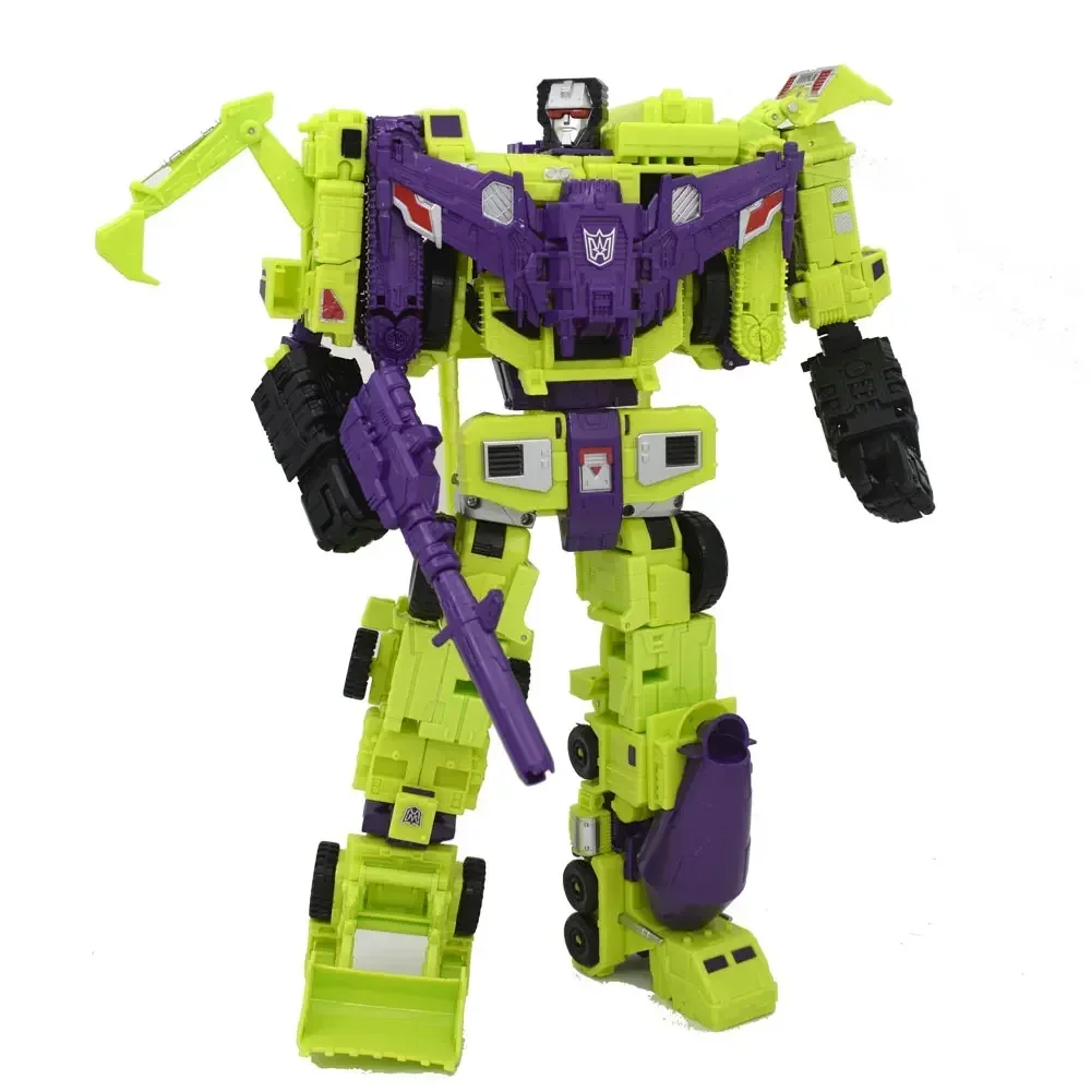 HZX 6In1 Devastator Haizhixing Transformation Toys Anime Action Figure KO G1 Robot Aircraft Engineering Vehicle Model