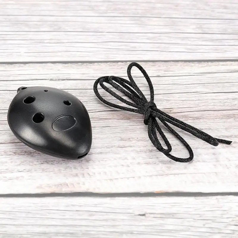 K1KD المبتدئ أو Ocarina 6 Hole Plastic أداة مع الحبل مثالي لقابلية النقل