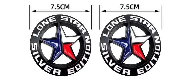 Car Body Side Markings Suitable for CHERY Jetour Traveller T2 2023 2024 Metal Five-pointed Star Trim Stickers Accessories