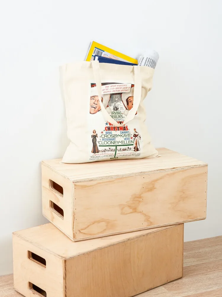 White Christmas - Bing Crosby, Danny Kaye Tote Bag Canvas shoulder bag foldable reusable bag Canvas Shopper handbag