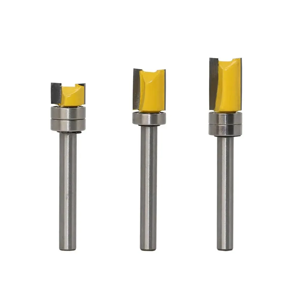 

Набор из 3 фрез: 6-мм хвостовик, для резьбы по дереву, для изготовления шкантов, прямая фреза, для зачистки и обработки торцов