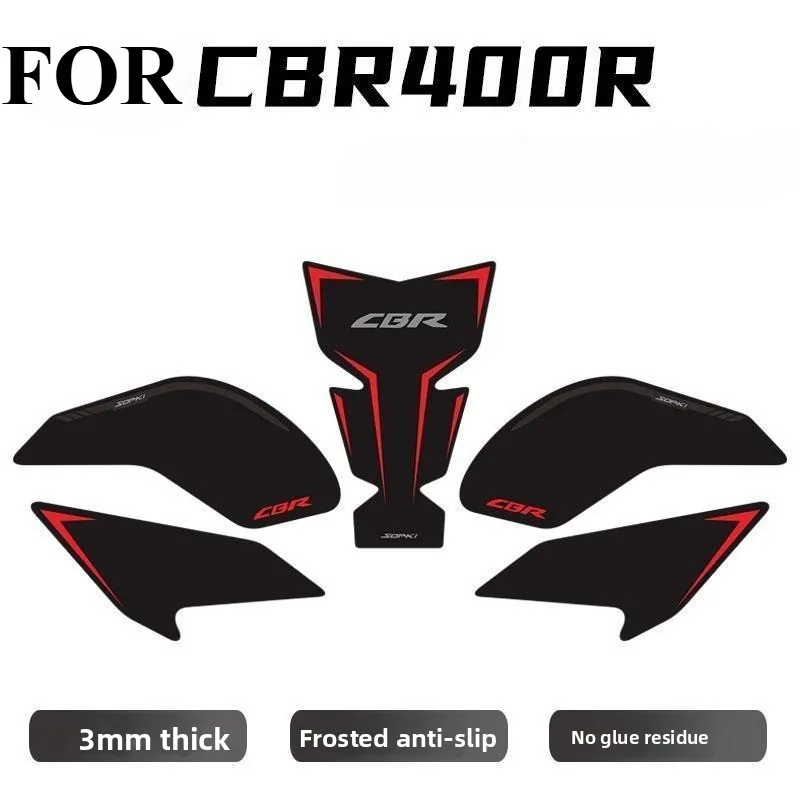 

Наклейки-протекторы на бак для мотоциклов Honda CBR500R CBR 500R 400R CBR400R 2019-2024, противоскользящие, для защиты коленей, сцепления и боковой защиты
