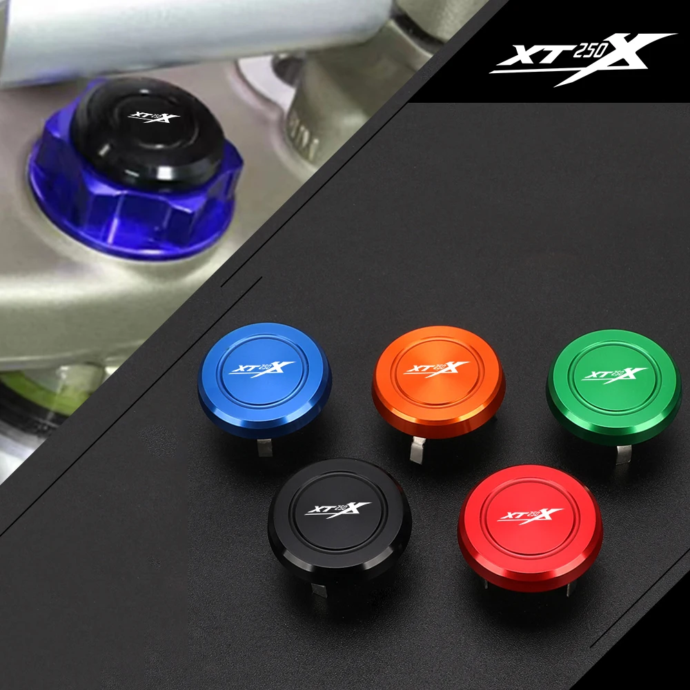 

Motorcycle Accessories Steering Stem Nut Cap Decoration Cover For YAMAHA XT250X XR 250X 2006 2007 2008 2009 2010 2011 2012-2017