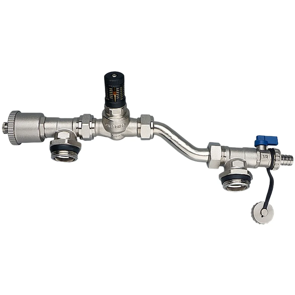 Auto Venting Adjustable Differential Pressure Valve in Copper for Radiant For Floor Heating Systems Connection