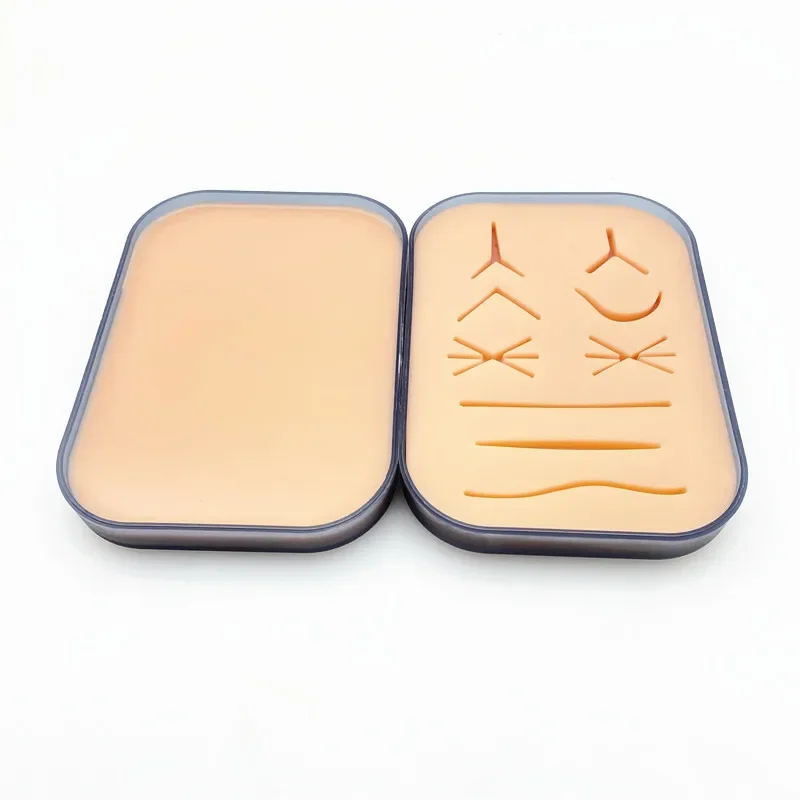 Suturing Training Pad Wound silicone suture pad Human Traumatic Skin Model Reusable Silicone Teaching Model