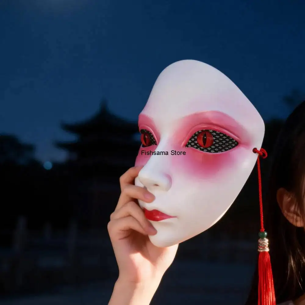 Ancient-style Handmade Full-face Mask For Mysterious Role-playing Prank And Tech-inspired Influencer Makeup Parties