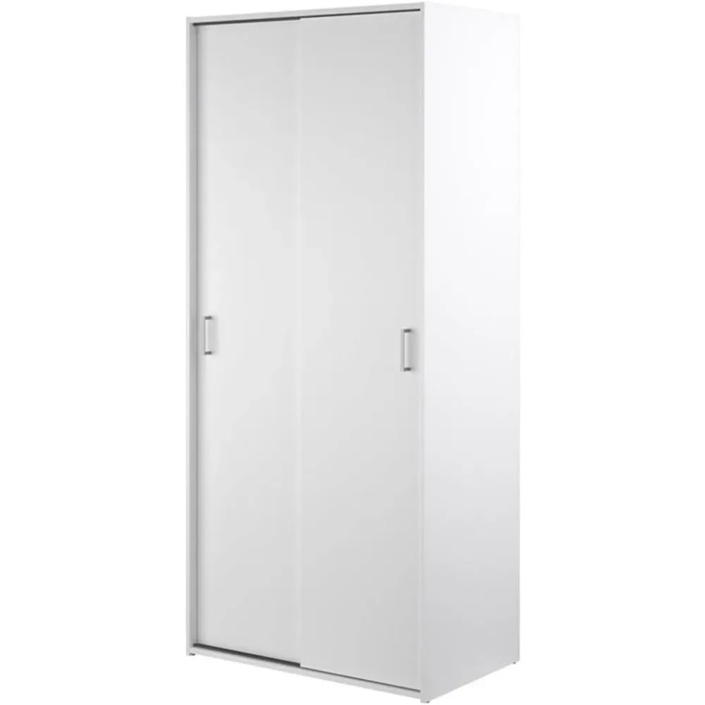 White Wardrobe ,2 Sliding Doors