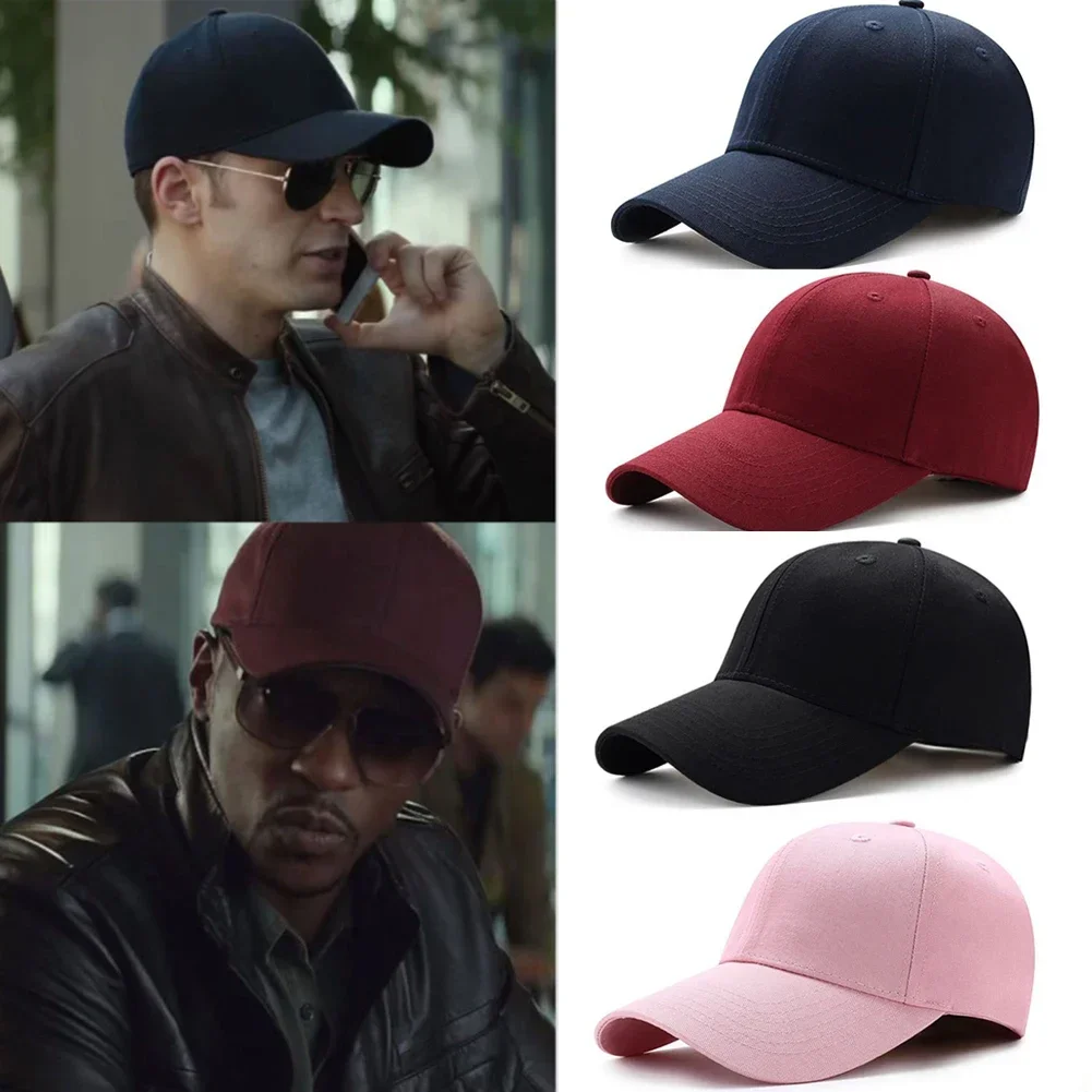 Men Women Fashion Casual Simple Baseball Cap Solid Color Cotton Hat Black Pink White Wine Red Blue Snapback Best Selling 2020