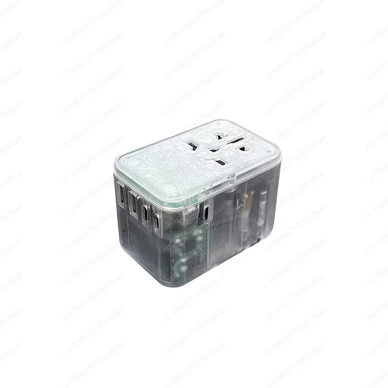 Transparent Travel Conversion Plug Global Universal Multifunctional Conversion Socket PD65W Fast Charge Conversion Plug Travel