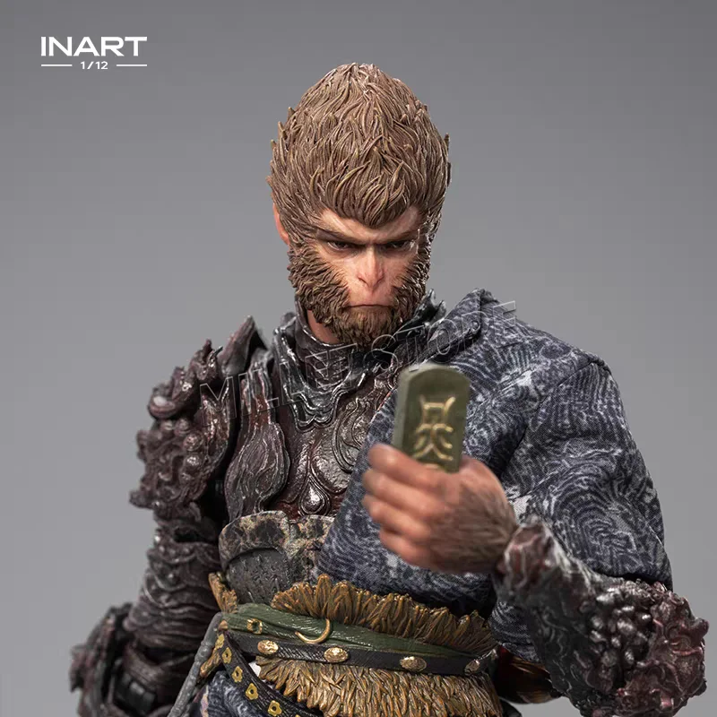 

100% Оригинальная фигурка Inart Black Myth Wukong The Destined One в бронзовом доспехе, набор 1/12, стандартная версия, делюкс-версия, коллекционная модель