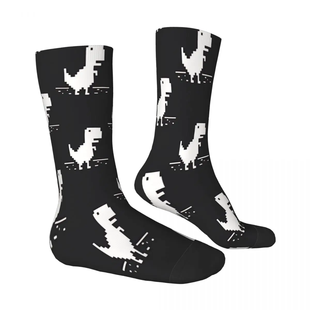 Chrome T Rex Dinosaur Socks Male Mens Women Autumn Stockings Harajuku