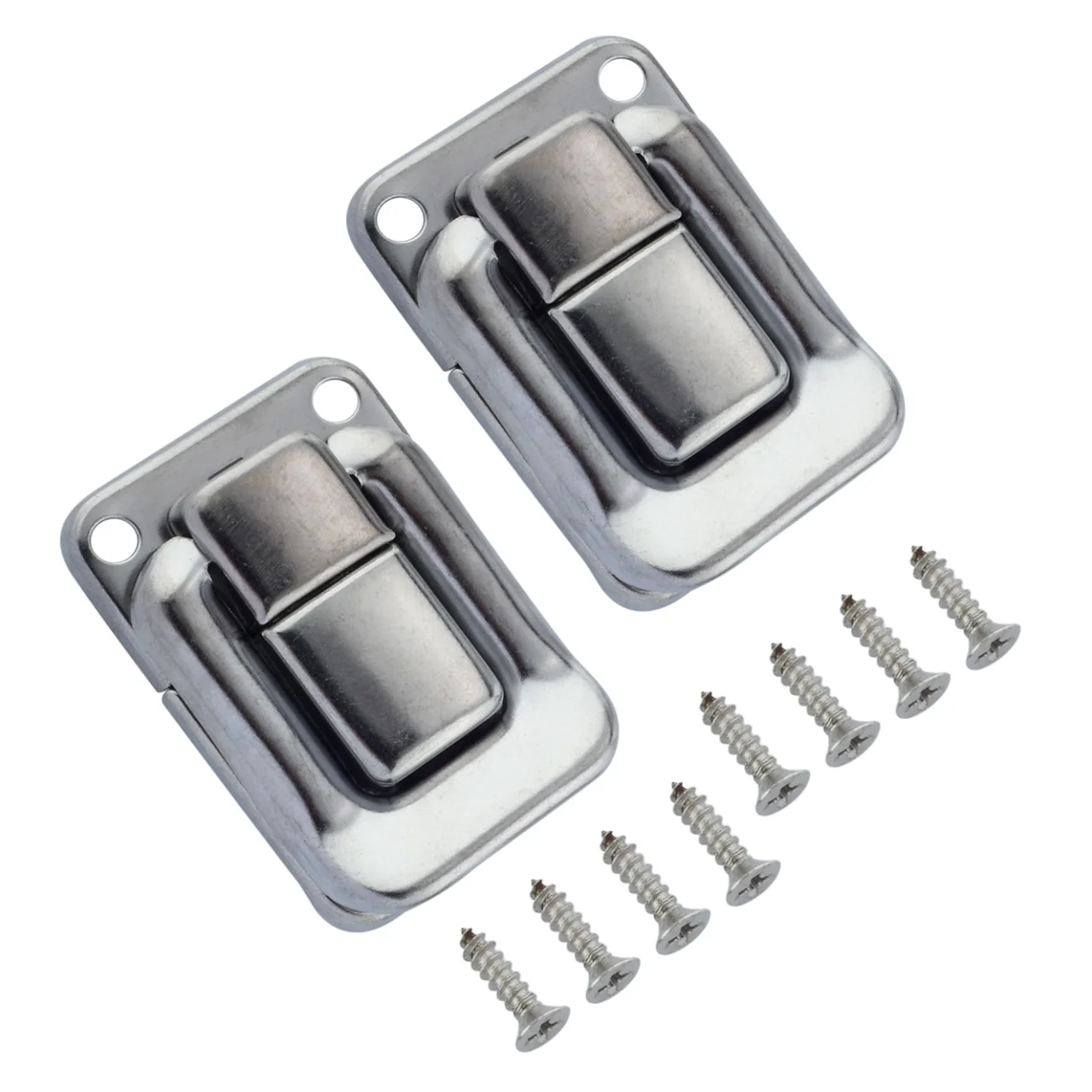 2Pcs Zinc Alloy Box Latch Clasps for Vintage Wooden Box Suitcase Tool Clasp Jewelry Chest Toolbox Wine Case Hasp Buckle 27*40mm