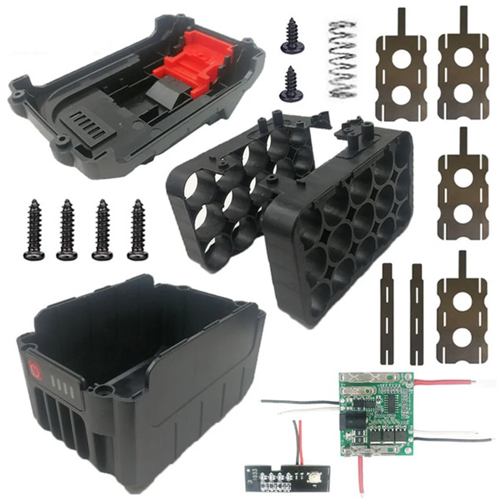 Imagem -02 - para Makita 18v Bateria de Lítio Faça Você Mesmo Li-ion Bateria de Plástico Case Pcb Proteção de Carregamento Placa de Circuito