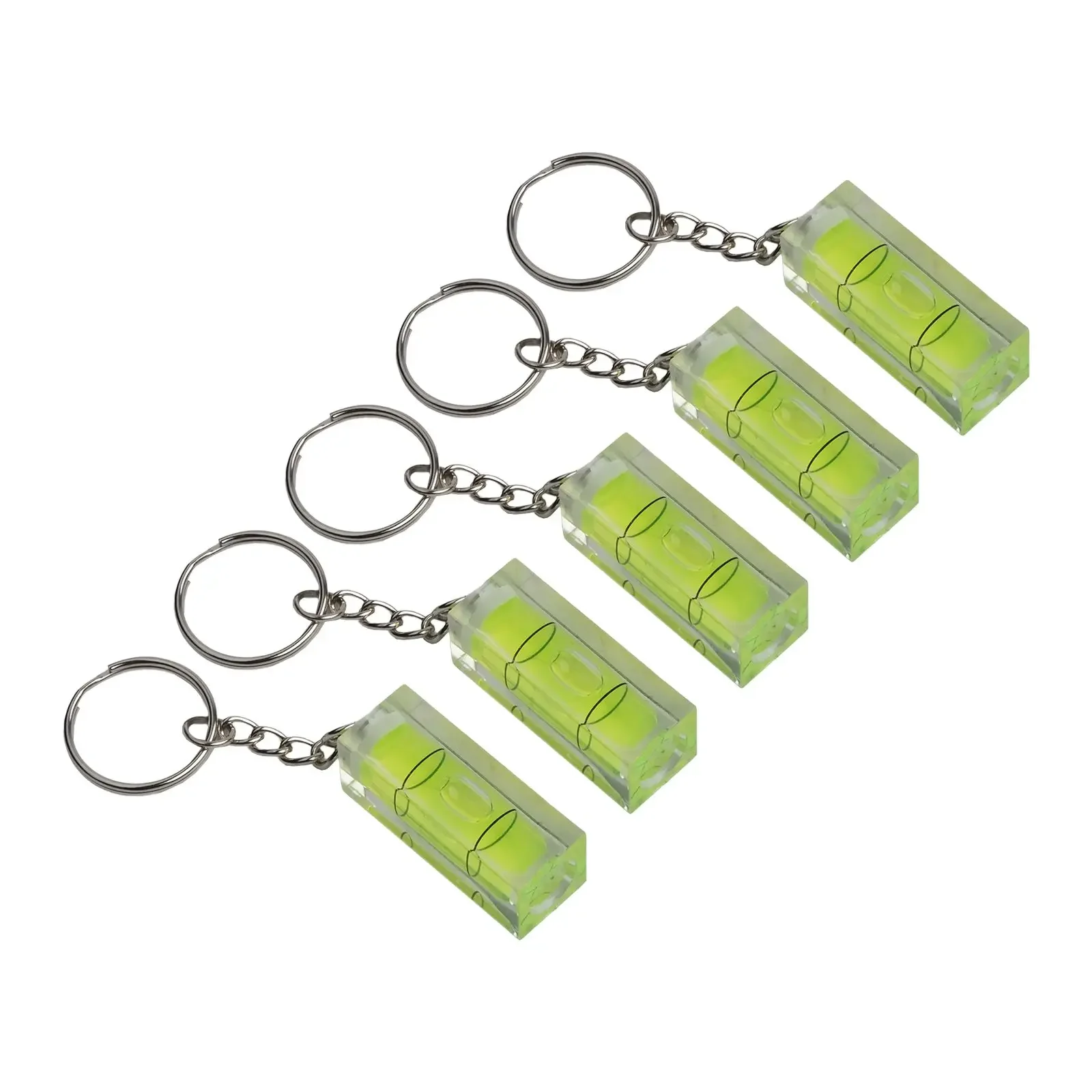 Inclinómetro Horizontal de nivel cuadrado, Kit de medición de nivel de burbuja de alcance redondo de alta precisión colgante, 40x15x15mmx, 10 Uds.