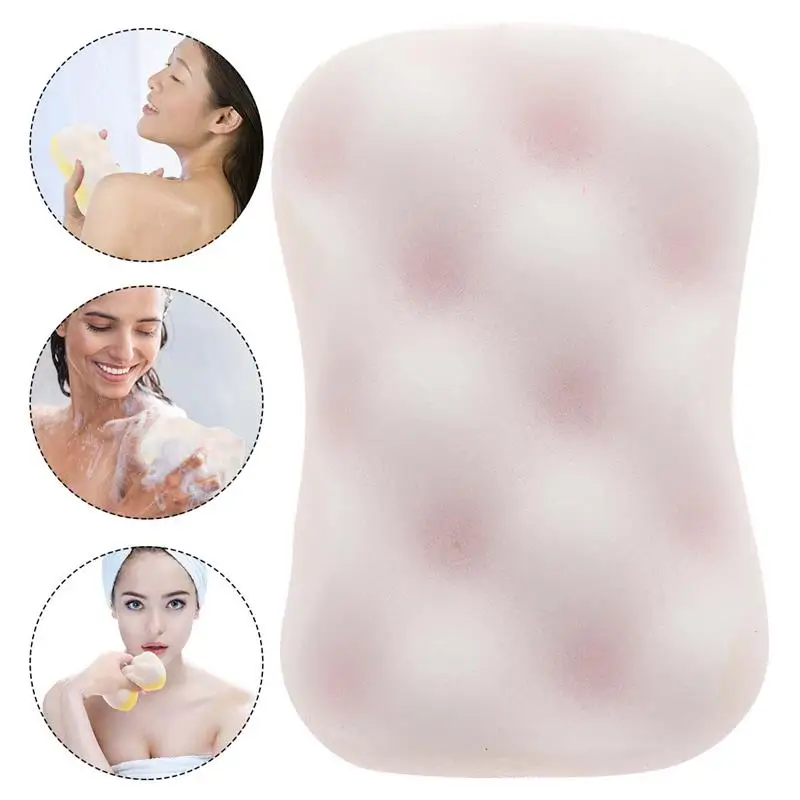 

4pcs Shower Bath Bath Sponge Skin-Friendly Sponges Scrubbers Bathing Tools for Bathroom Home Bath Tools For Random Color NEW