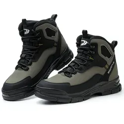Men's Motorcycle Boots Wear Resistant Motorcycle Shoes Riding Boots Motorbike Chopper Cruiser Touring Ankle Shoes Botas Moto
