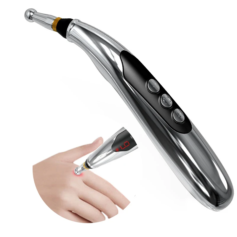 

Electric Massage Pen Pain Relief Therapy Muscle Healing 9 Intensity Deep Tissue Massage To Clear Meridian Tools Home Portable