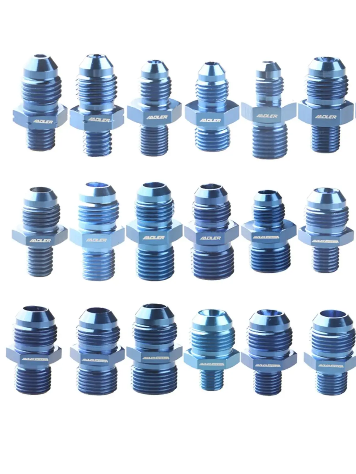 ADLERSPEED AN6 AN8 AN10 à M14 m16 m18 * 1.5 1/4 1/8 3/8 1/2 NPT raccord de tuyau d'air de mazout droit adaptateur mâle voiture accessoire automatique