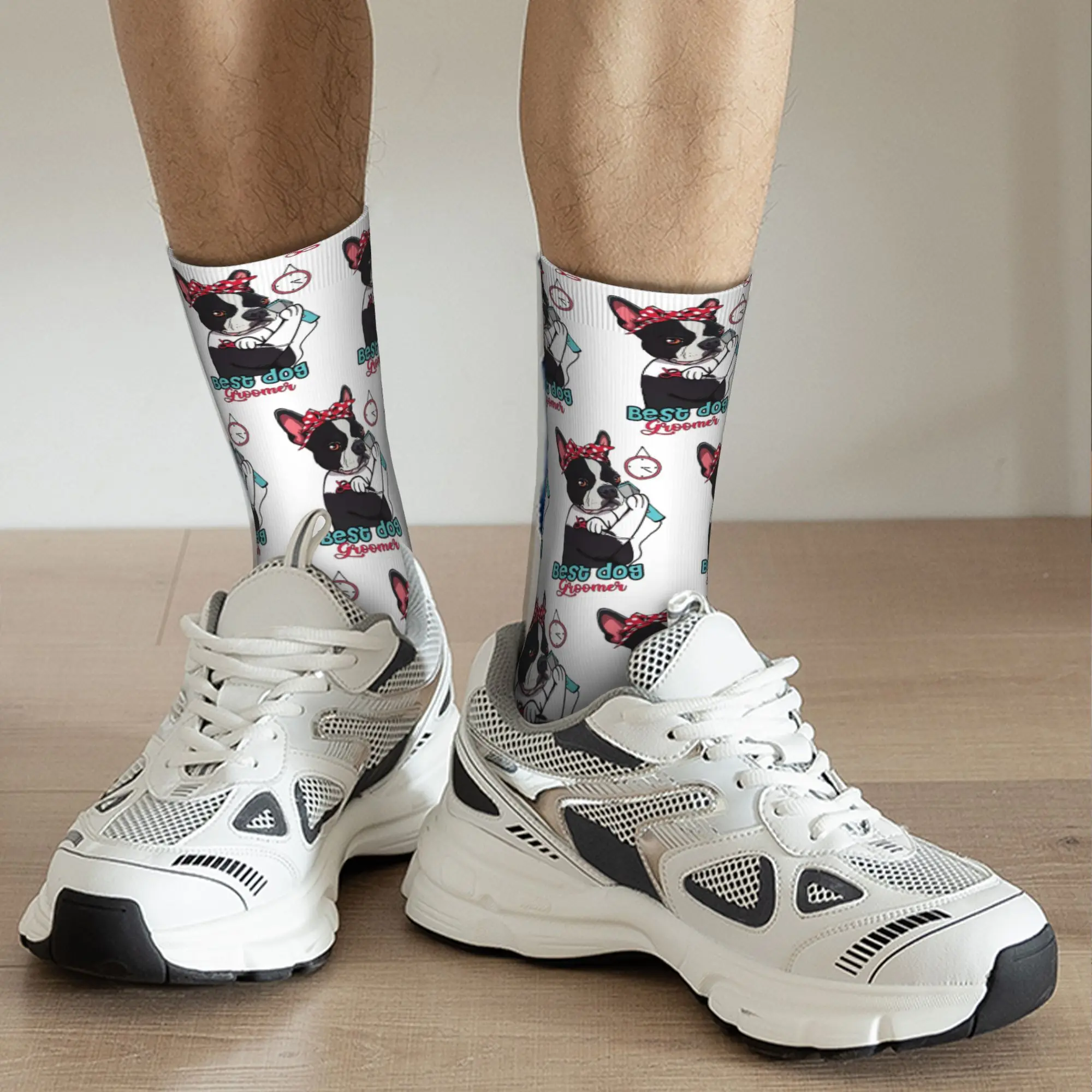 Leuke Hond Groomer Cadeau Voor Vrouwen Hond Verzorging Sokken Harajuku Super Zachte Kousen Lange Sokken Accessoires voor Unisex Geschenken
