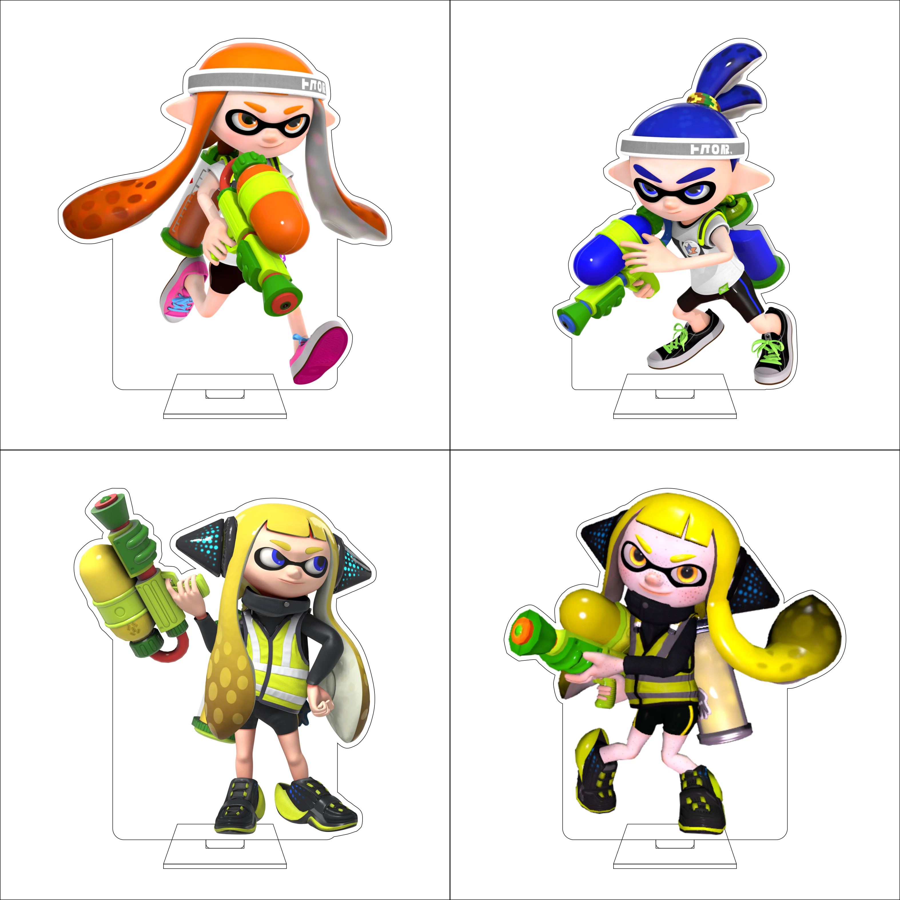Figura Acrílica de 16CM de Mantarō del Anime Splatoon para Cosplay ‌   Utsuho ‌ ‌ Fuka ‌   Adornos y Regalos
