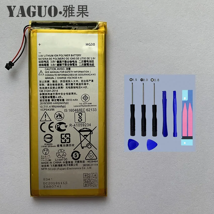 Original Battery HG30 3000mAh For Motorola Moto G5s Plus XT1791 XT1792 XT1793 XT1794 XT1795 XT1805 XT1803 XT1806 +Tool Kits