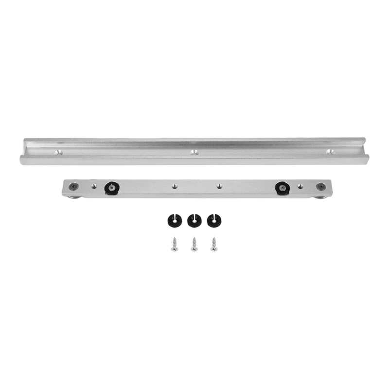 ABJA-1 Set Aluminum Alloy T-Tracks Slot Miter Track And Miter Bar Slider Table Saw Miter Gauge Rod DIY Woodworking Tools