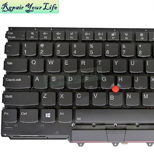 Imagen 2 del producto Teclado inglés de EE. UU. Para Lenovo ThinkPad X1 Yoga 2nd Gen 2 3rd Gen 3 YOGA X1 SM10P95359 RVWV-84US Trackpoint, retroiluminación