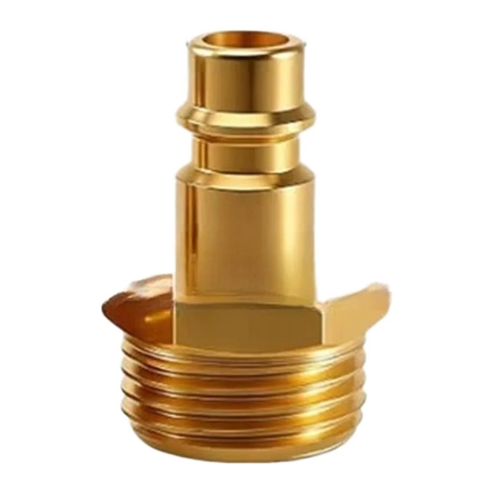 1/2 Inch G1 2 European Style Quick Connect Pneumatic Fitting for Car Wash Hose Copper Plated Iron Easy Assembly