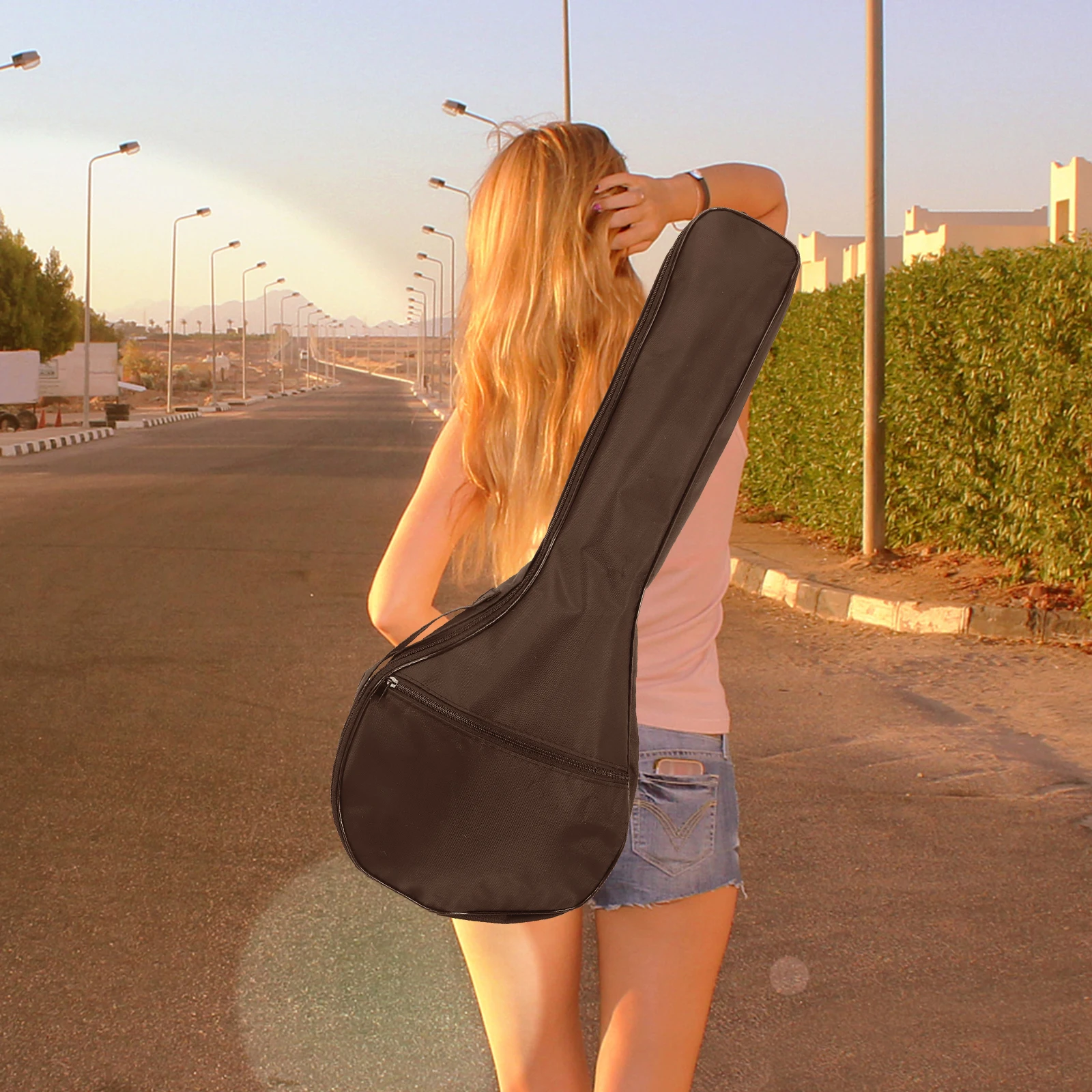 

Mandolin Guitar Bag Lightweight Durable Case Portable Storage Pouch Travel Tote Mandolin Carrying Bag Oxford Cloth