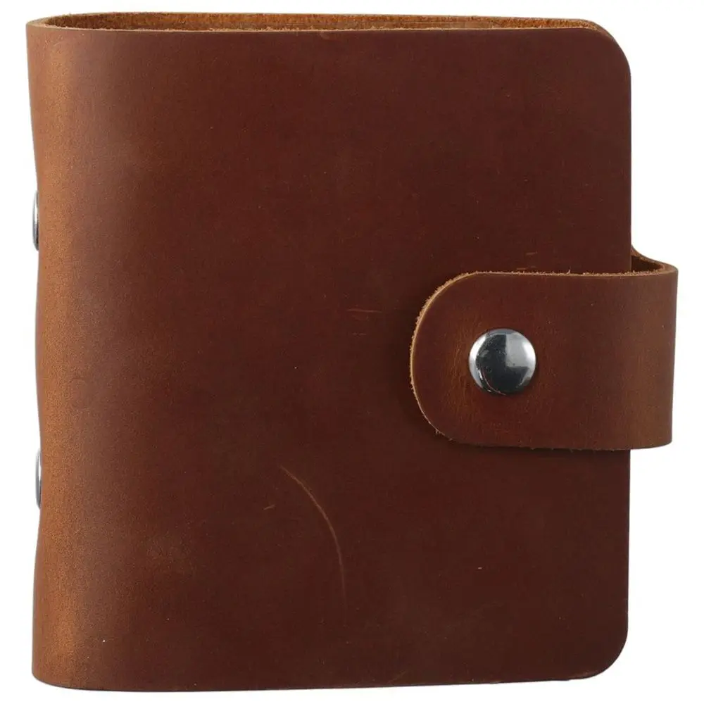 A9 Pocket Size Binder Planner Notebook with Leather Cover 3-Ring with Snap Butt