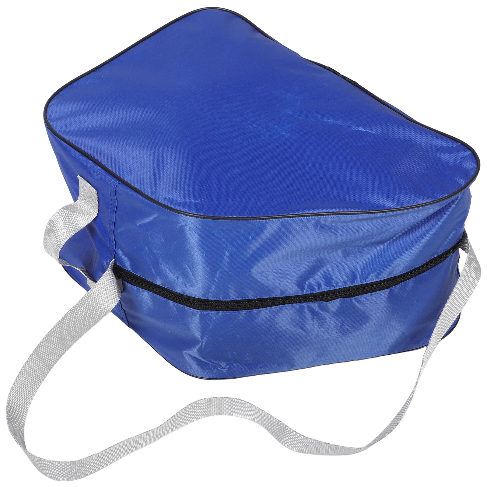 Bolsa de patín portátil azul, correa de hombro ajustable, patines en línea de hielo, diseño multifuncional, tela Oxford duradera y elegante