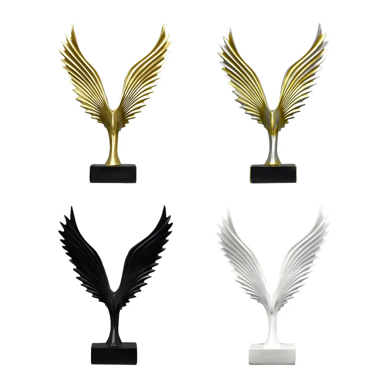Flügel Harz Figur Desktop Indoor Adler Statue Vogel Skulptur für Wohnkultur Schrank Dekoration Kamin Einweihung sparty Geschenk