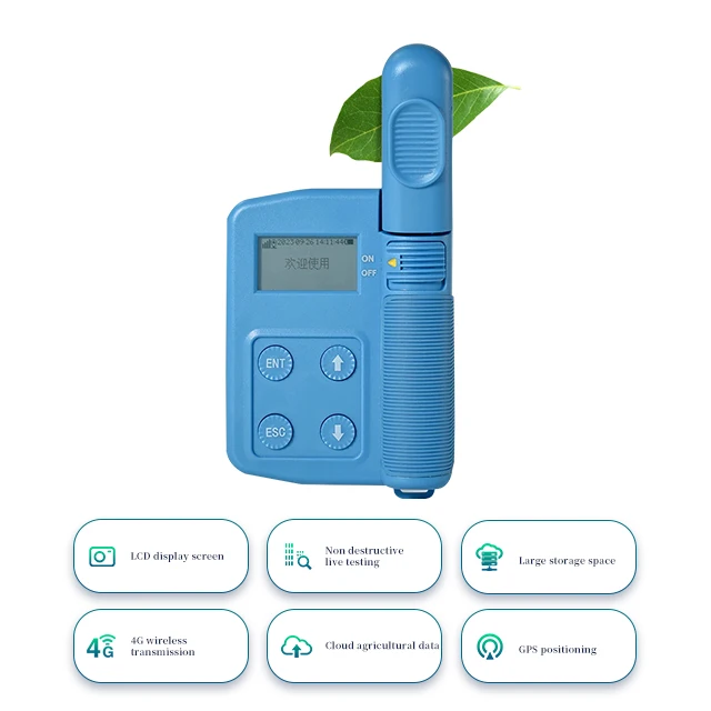 Portable leaf Chlorophyll Meter for Agricultural Testing Plant Chlorophyll A/B Content Tester Analyzer