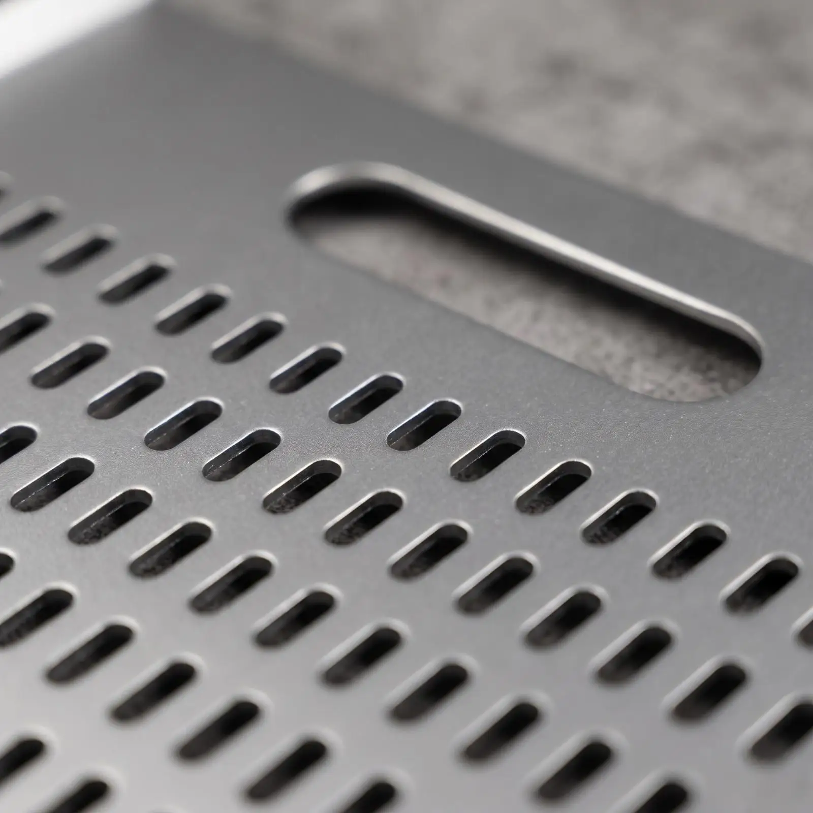 Anodized Aluminum Pizza Peel for Bread Pastry Transfer Perforated Baking Board with Comfortable Grip Slot