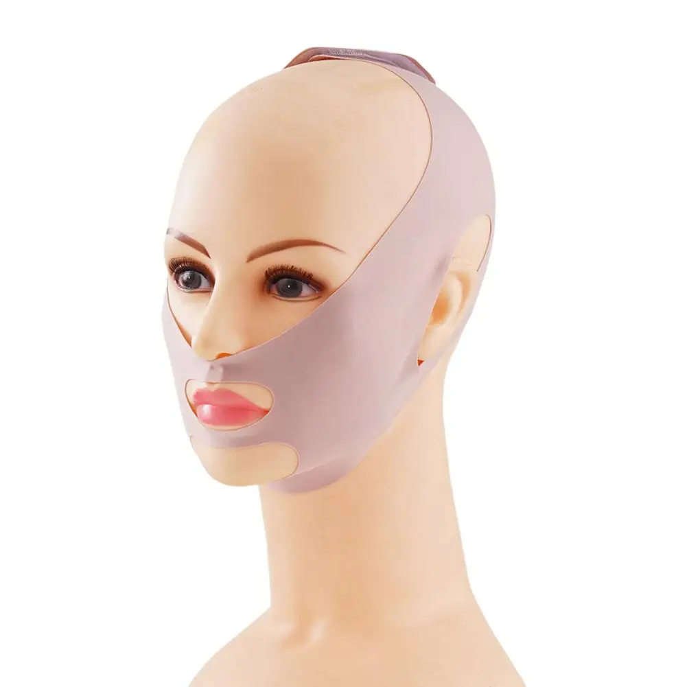 Respirável V Face Band Bochecha Levantar, Máscara Anti Bandagem Dupla Fina, Rugas Reduzir Rosto, Shaping V-Line Chin Bandage, G5U4, Novo