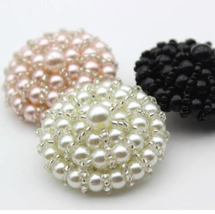 5pcs/Lot Size: Diameter25mm-40mm Crown Pearl Buttons Fashion Button Women\'s Suit Sewing Accessories Decoration (SS-3059)