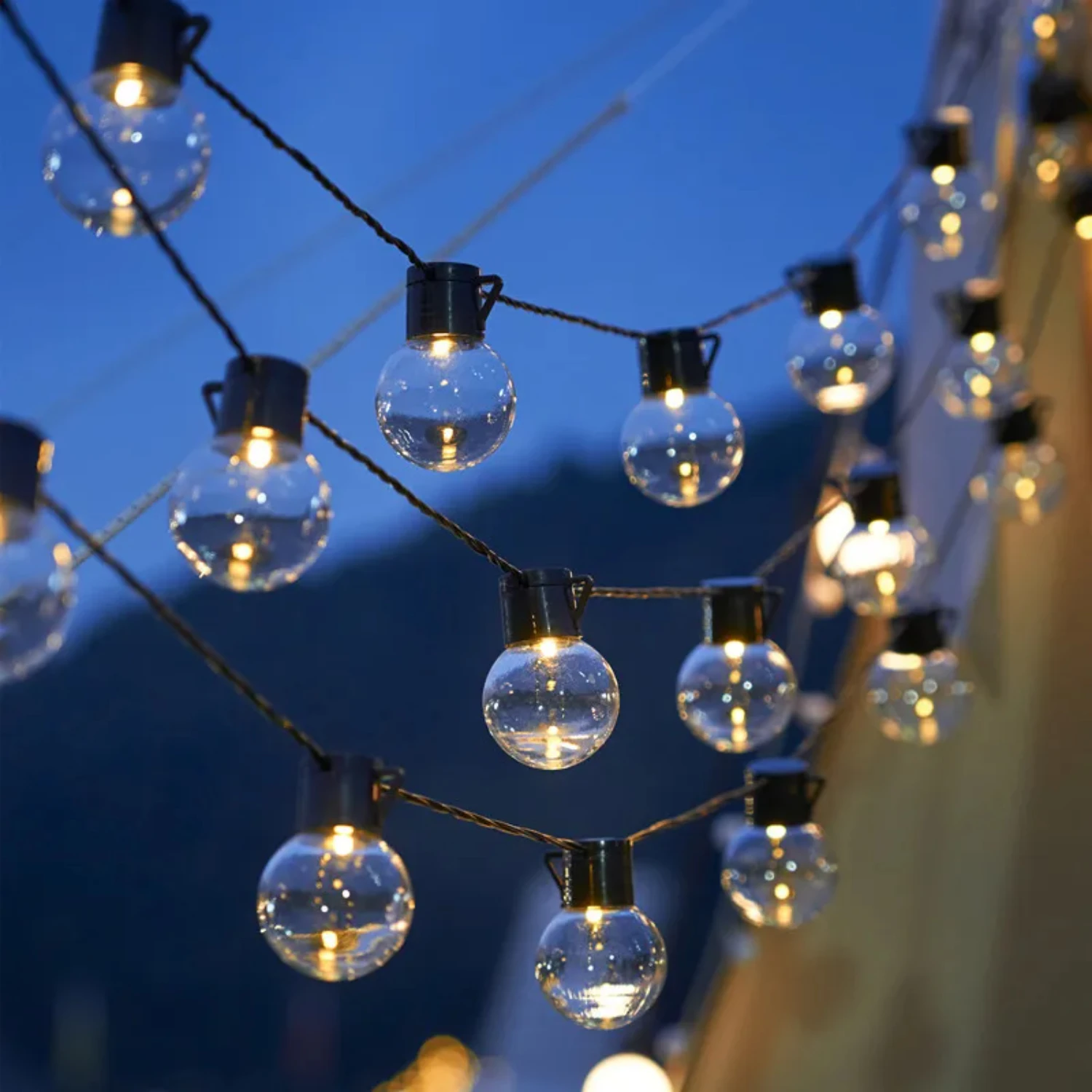 Outdoor String Light Solar  Festoon Fairy Lights Street Garland  Christmas Garden Camping Terrace Party Decoration Lamp