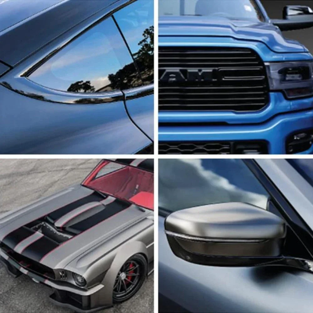 Gloss Black Mouldings Trim Wraps for Car Styling Bumper Side Skirt Sticker Adhesive Tape Car Door Sill Trunk Edge Protection