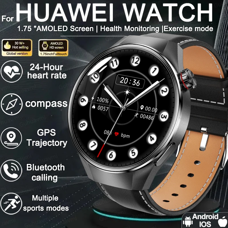 

2025 ГОРЯЧИЕ Смарт-часы для HUAWEI G5 PLUS GPS для мужчин 466*46 AMOLED-экран Сердечный ритм Bluetooth Вызов IP68 Водонепроницаемые мужские умные часы