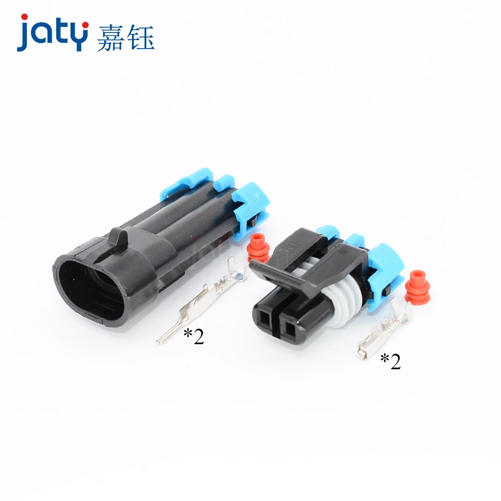 5set 2-pin DJ7024-1.5-11/21 for Automotive Temperature Sensor 12052641 Delphi Waterproof Connector 12162000